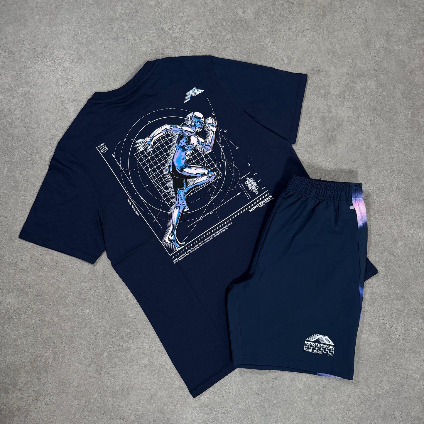 MONTERRAIN ECLIPSE SHORT SET (PURPLE/PINK)