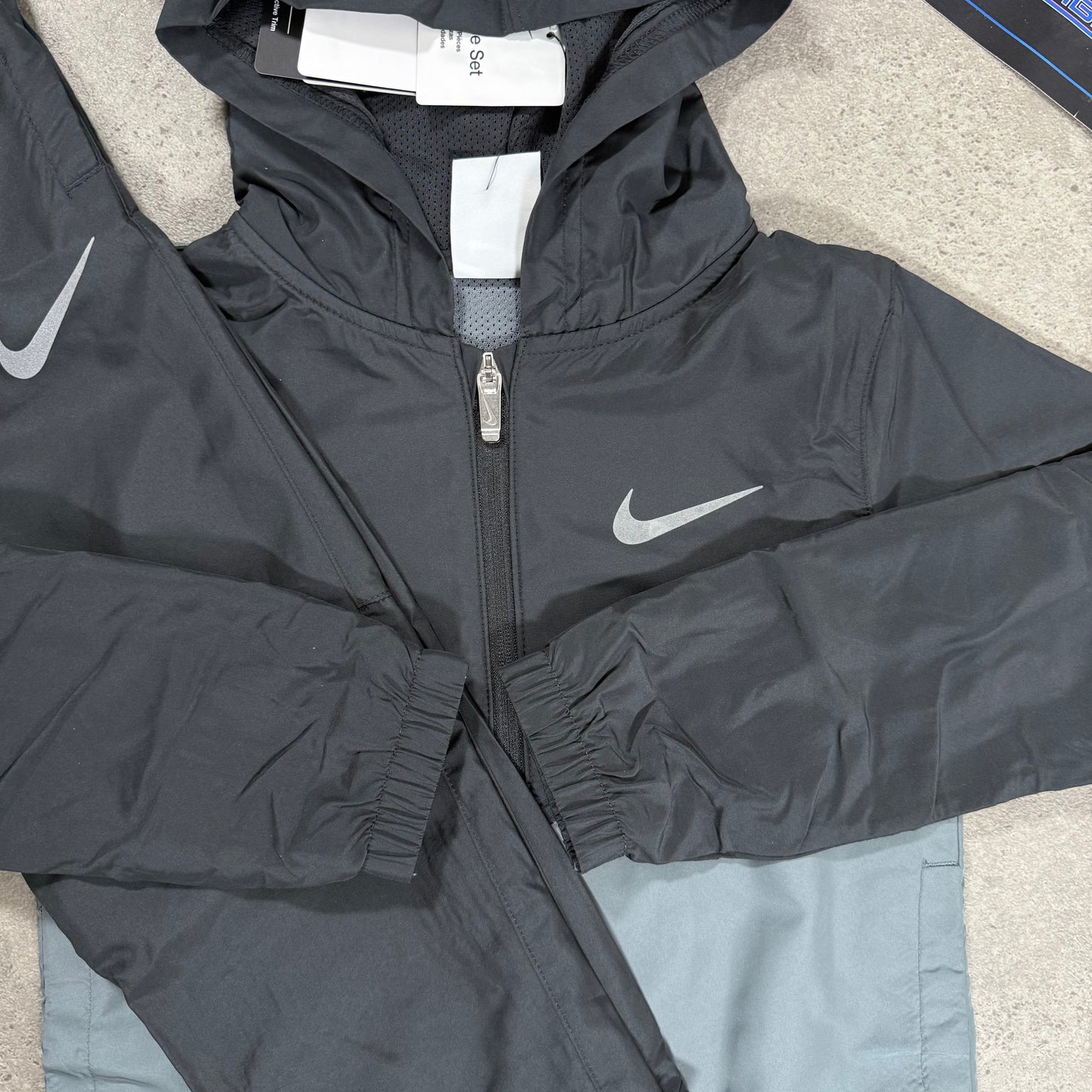NIKE JUNIOR MILER WOVEN TRACKSUIT (BLACK)