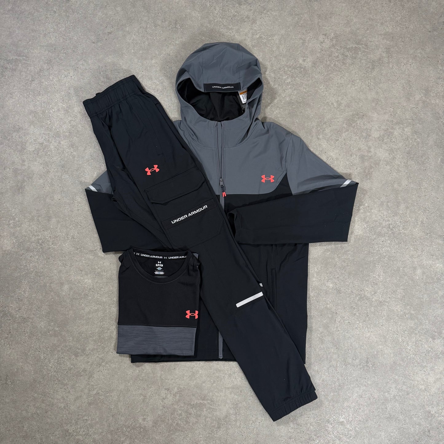 UNDER ARMOUR TECH UTILITY TRI-SET (GREY/BLACK)