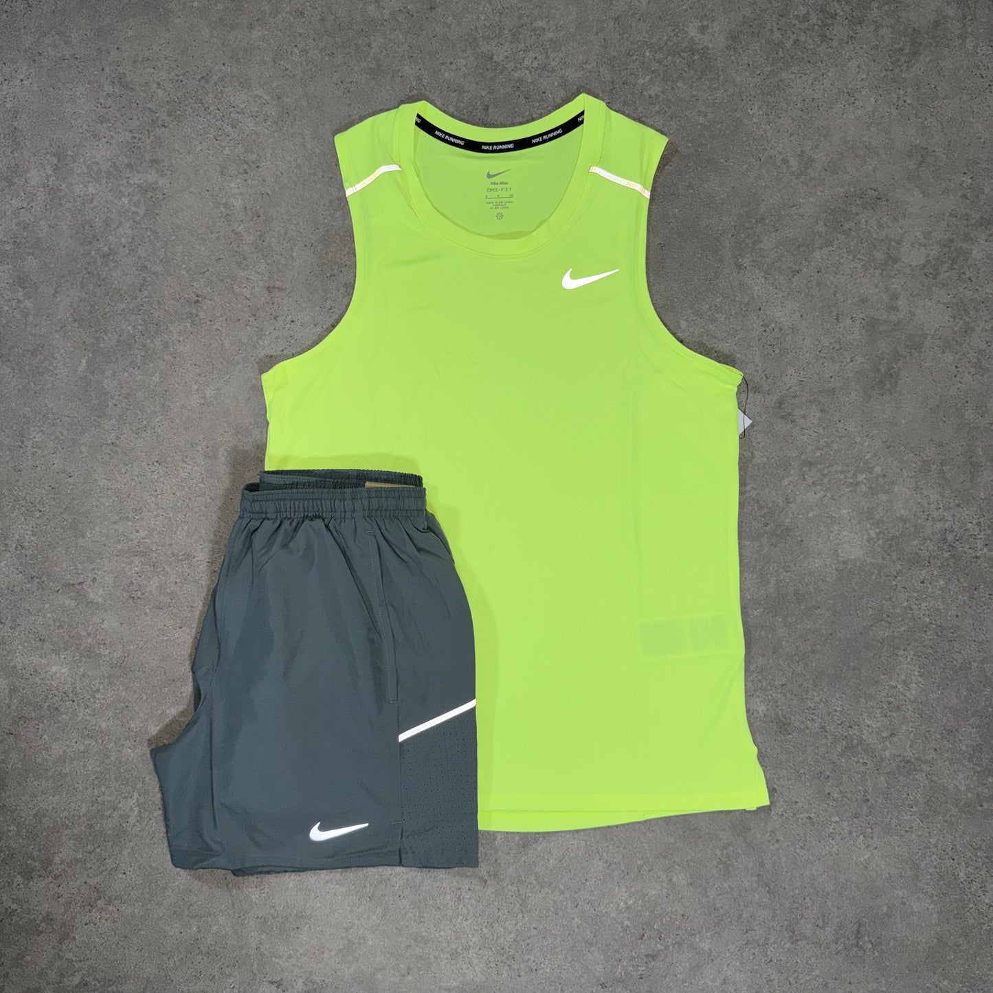 NIKE VEST SET (VOLT/GREY)