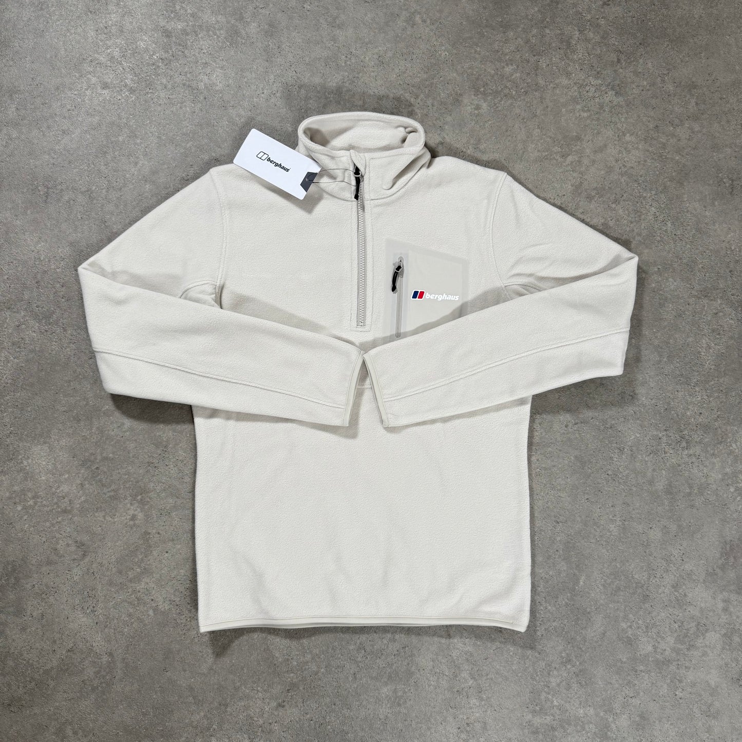 BERGHAUS URBISM POLY 1/4 FLEECE (WHITE/CREAM)