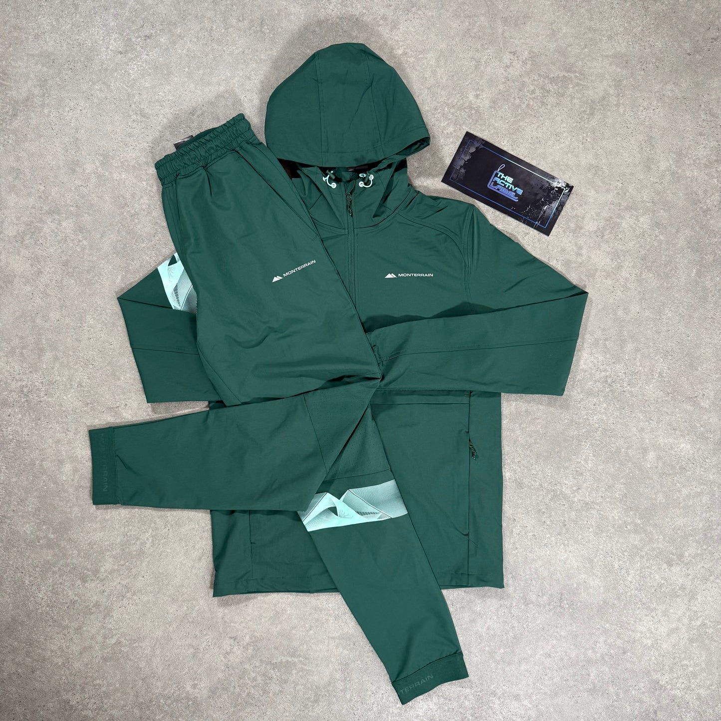 MONTERRAIN DISTANCE WOVEN TRACKSUIT (GREEN)