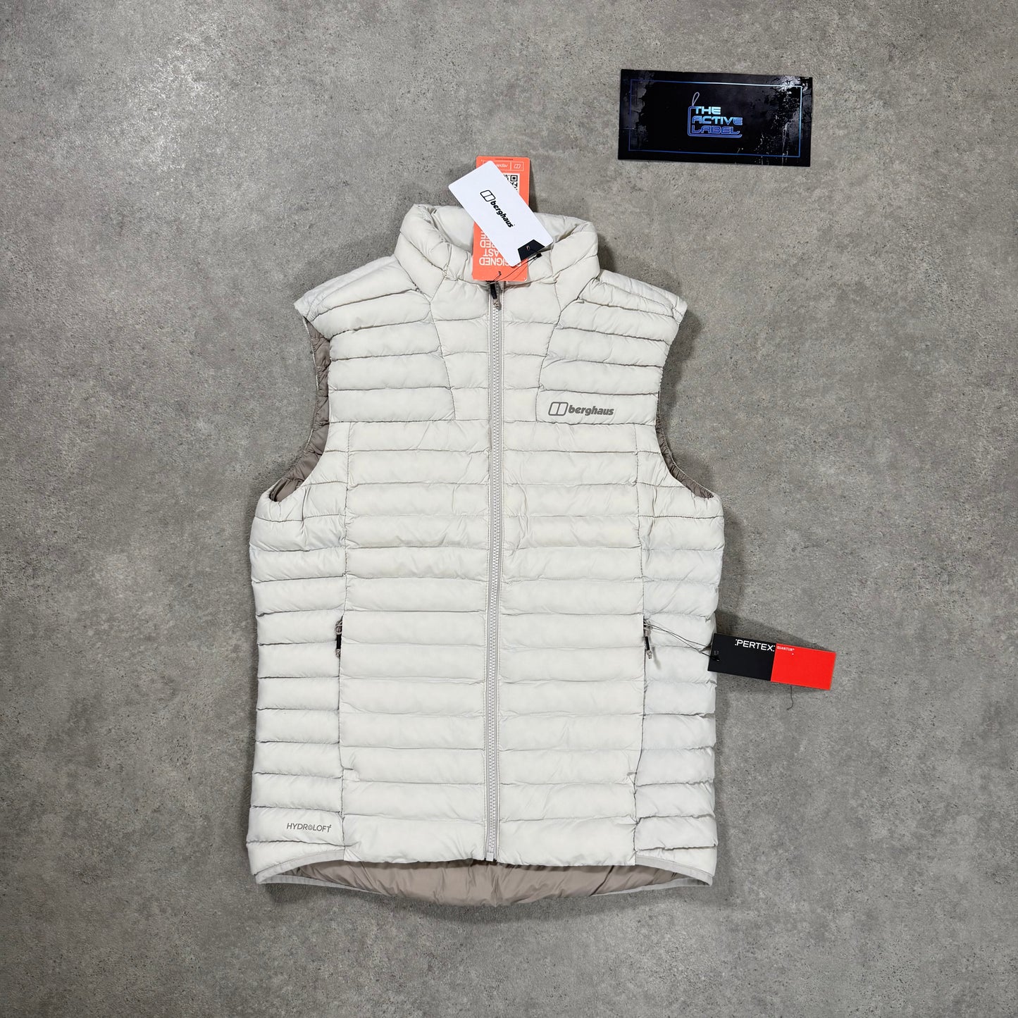 BERGHAUS VASKYE FLEECE/GILET TRI-SET (BEIGE/BLACK/WHITE)