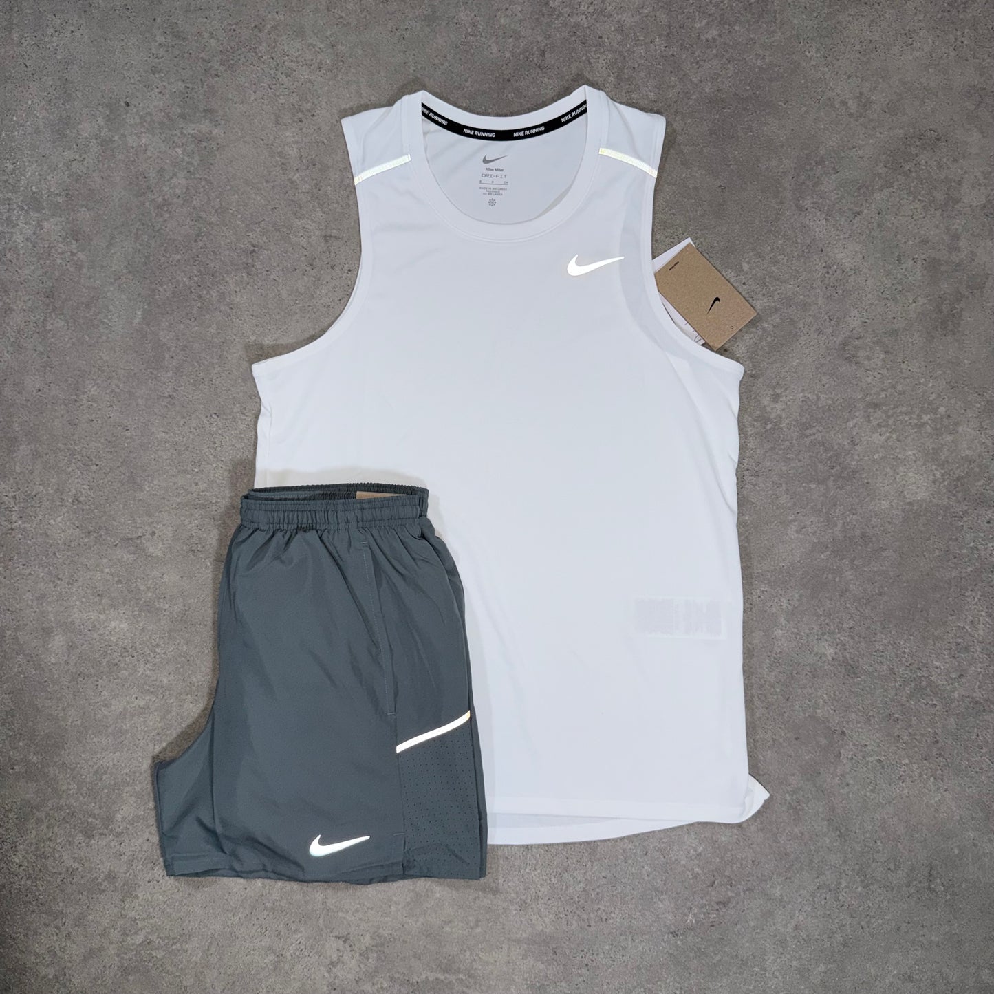 NIKE VEST SET (WHITE/GREY)