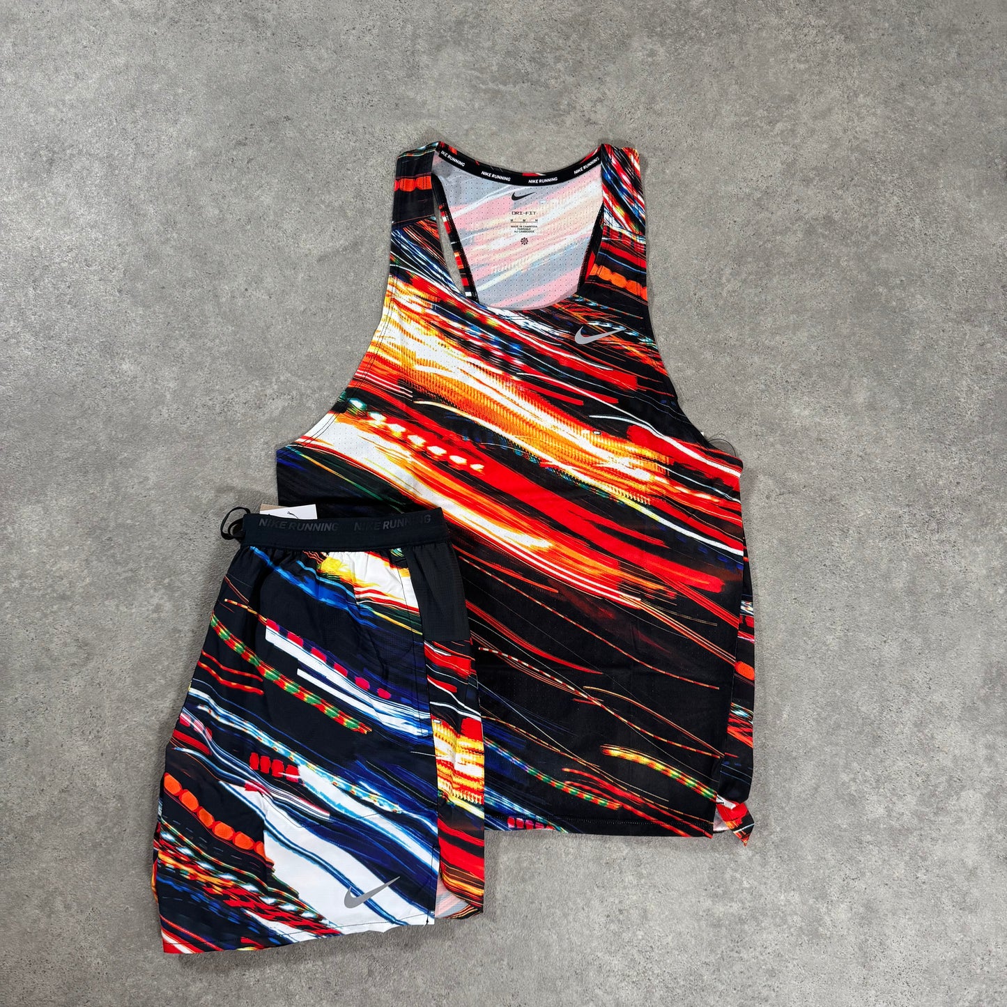 NIKE FAST DRI-FIT VEST SET (RED)