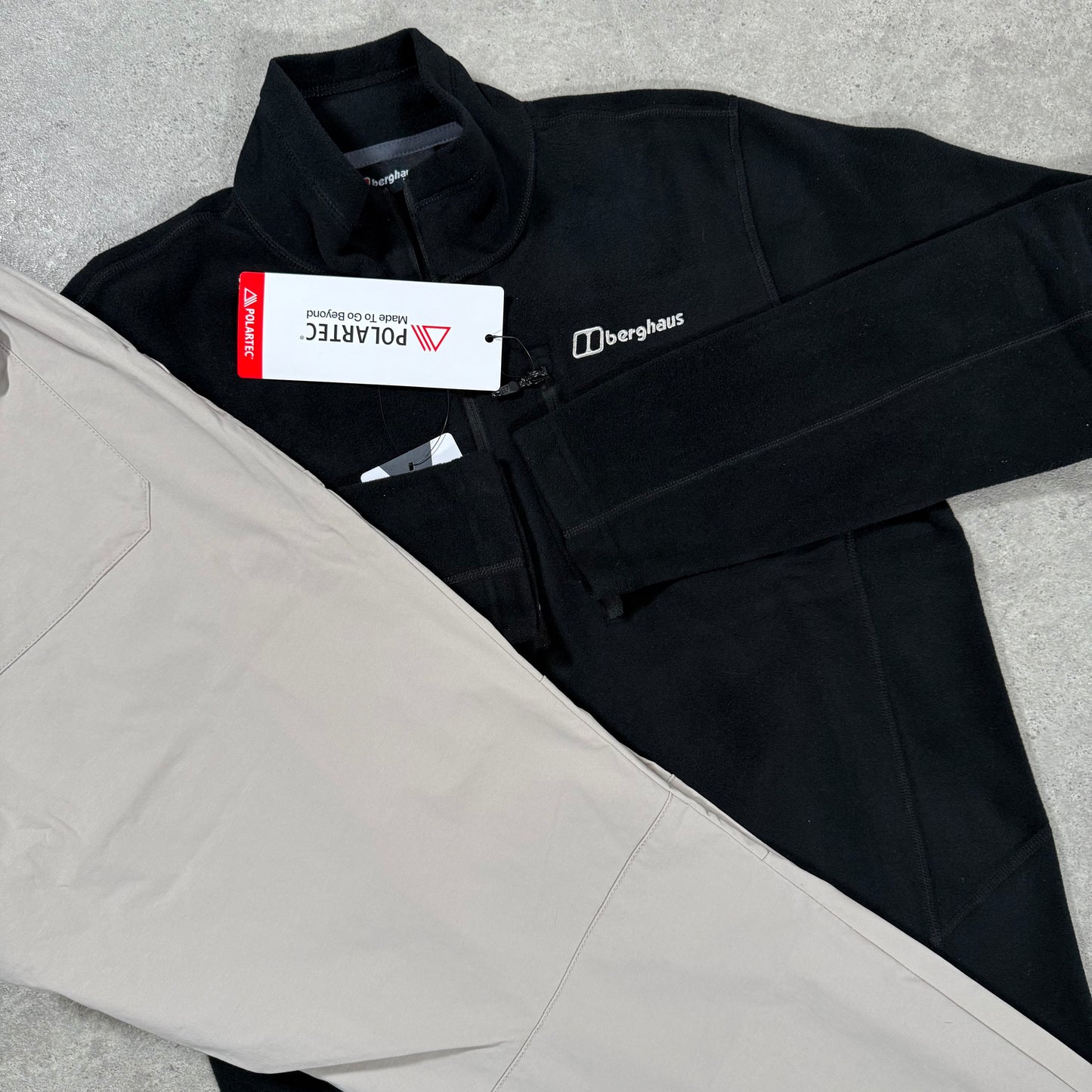 BERGHAUS PRISM EXPLORER FLEECE SET (BEIGE/BLACK)