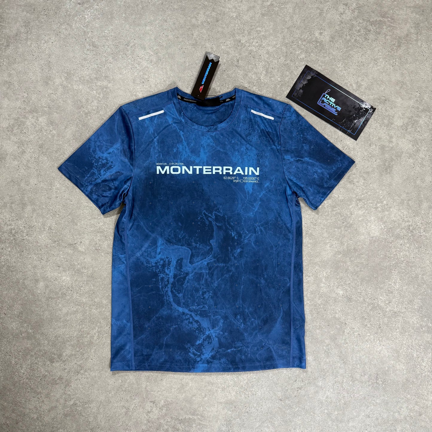 MONTERRAIN GLACIAL 2.0 REFLECTIVE T-SHIRT (BLUE)