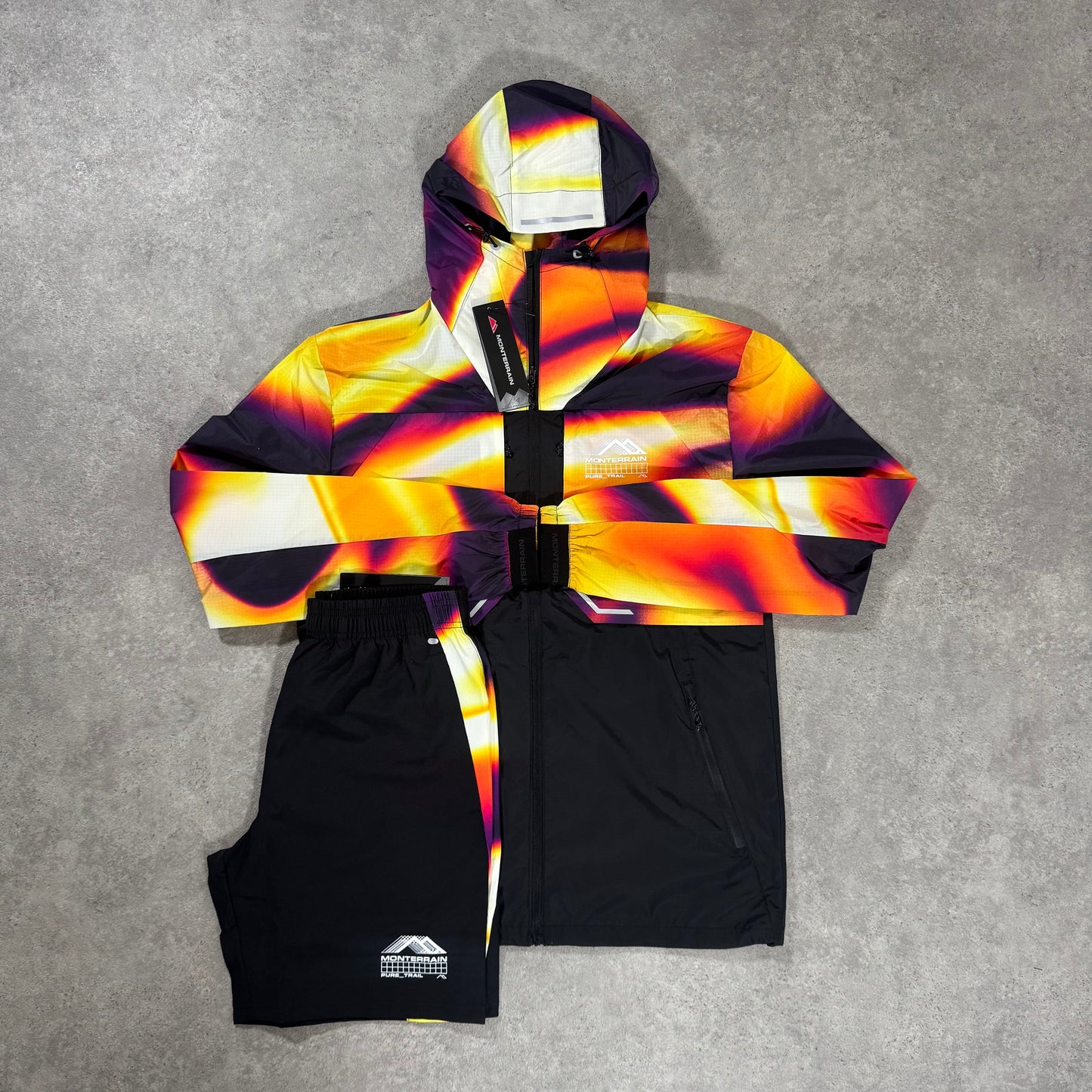 MONTERRAIN ECLIPSE JACKET SHORT SET (ORANGE/YELLOW)