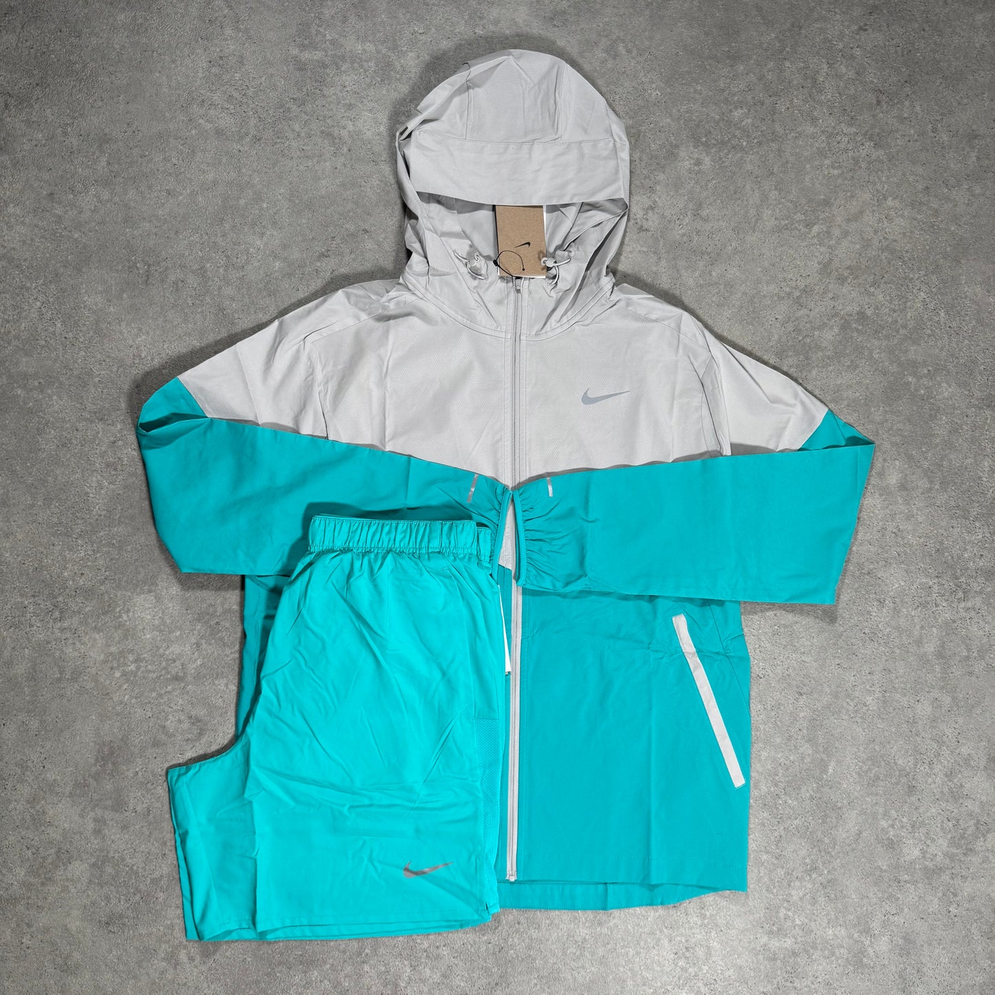 NIKE RUN REPEL UV JACKET SHORT SET (DUSTY CACTUS)