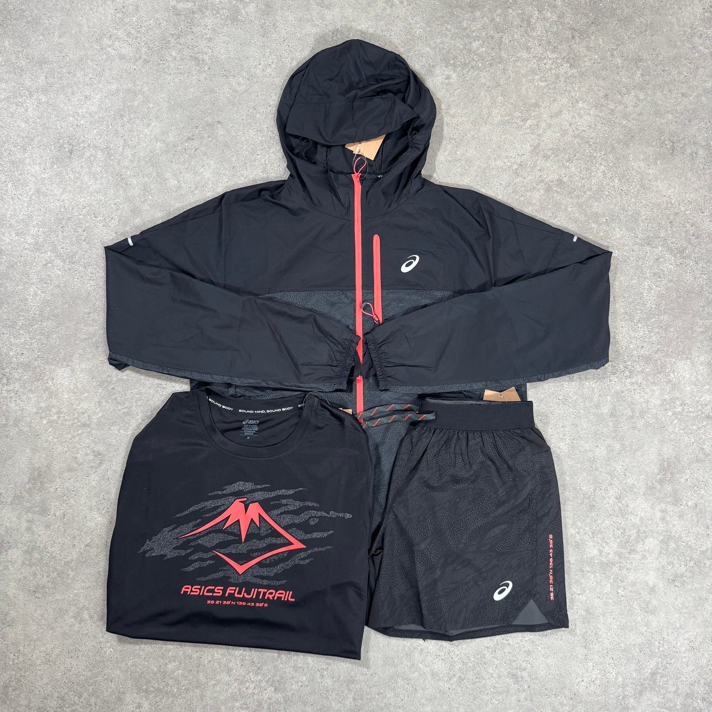 ASICS FUJITRAIL TRI-SET (BLACK)