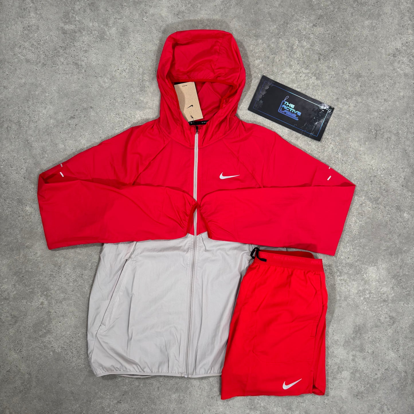 NIKE STRIDE JACKET SET (UNI RED)
