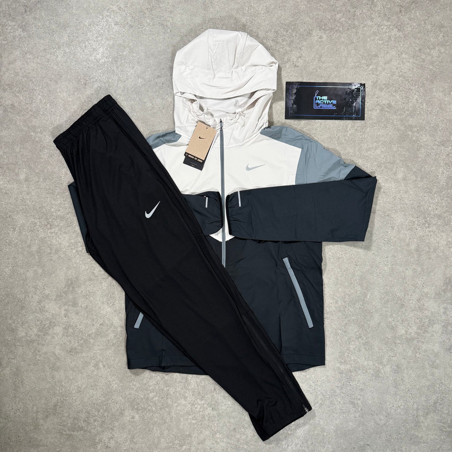 NIKE WINDRUNNER TRACKSUIT (WHITE/BLACK)