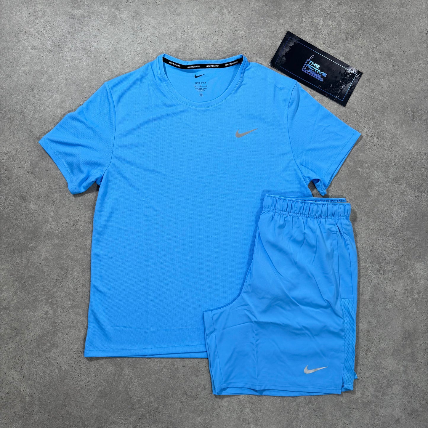 NIKE UV MILER SHORT SET (UNI BLUE)