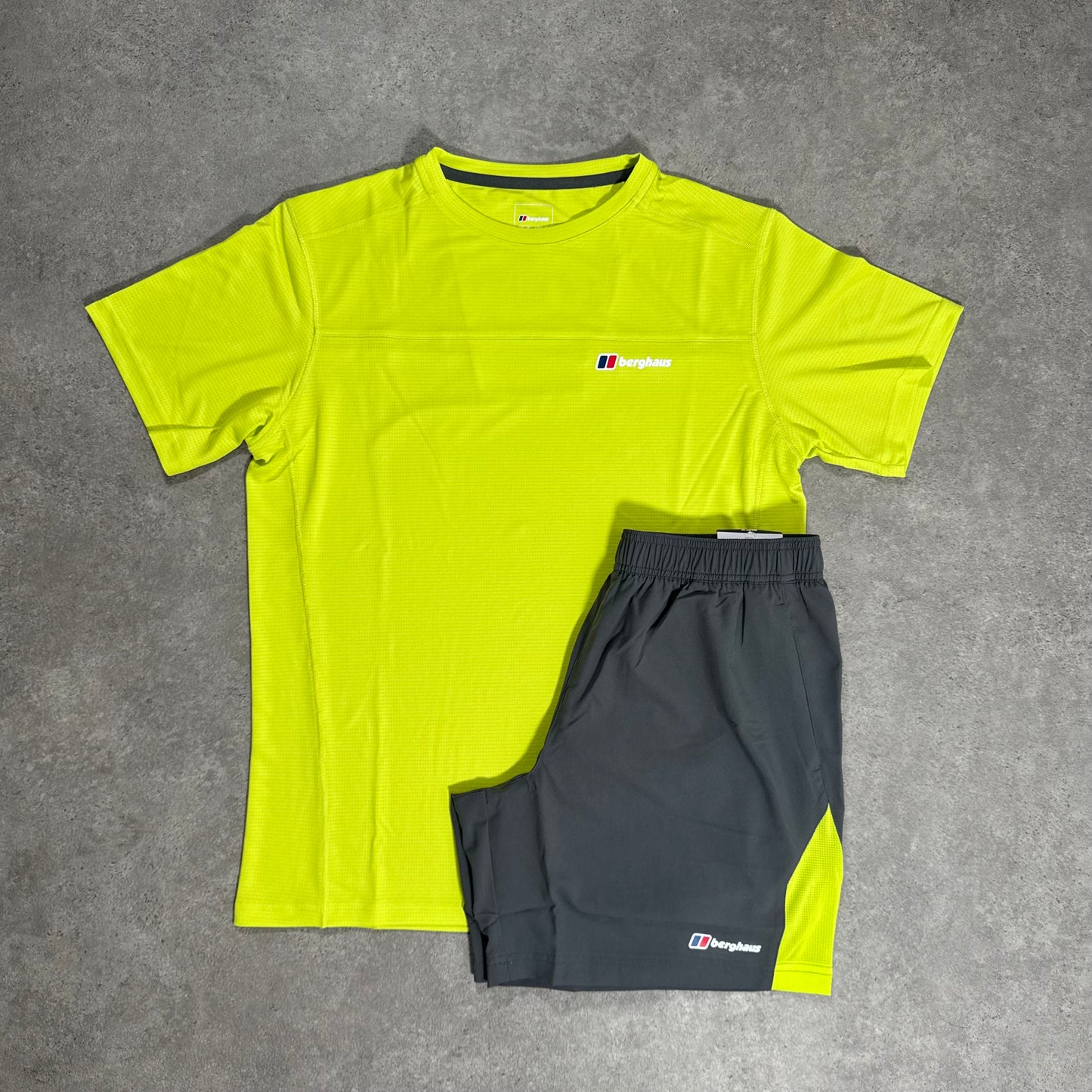 BERGHAUS EXPLORER TECH SHORT SET (YELLOW/GREY)