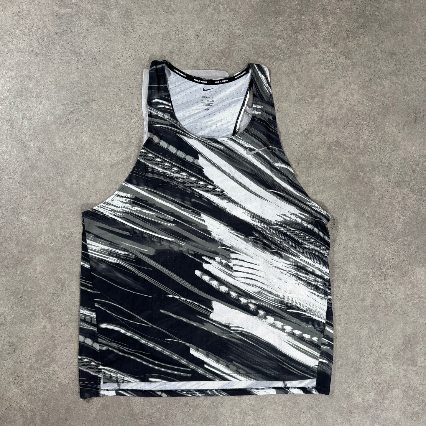 NIKE FAST DRI-FIT VEST (WHITE/GREY/BLACK)