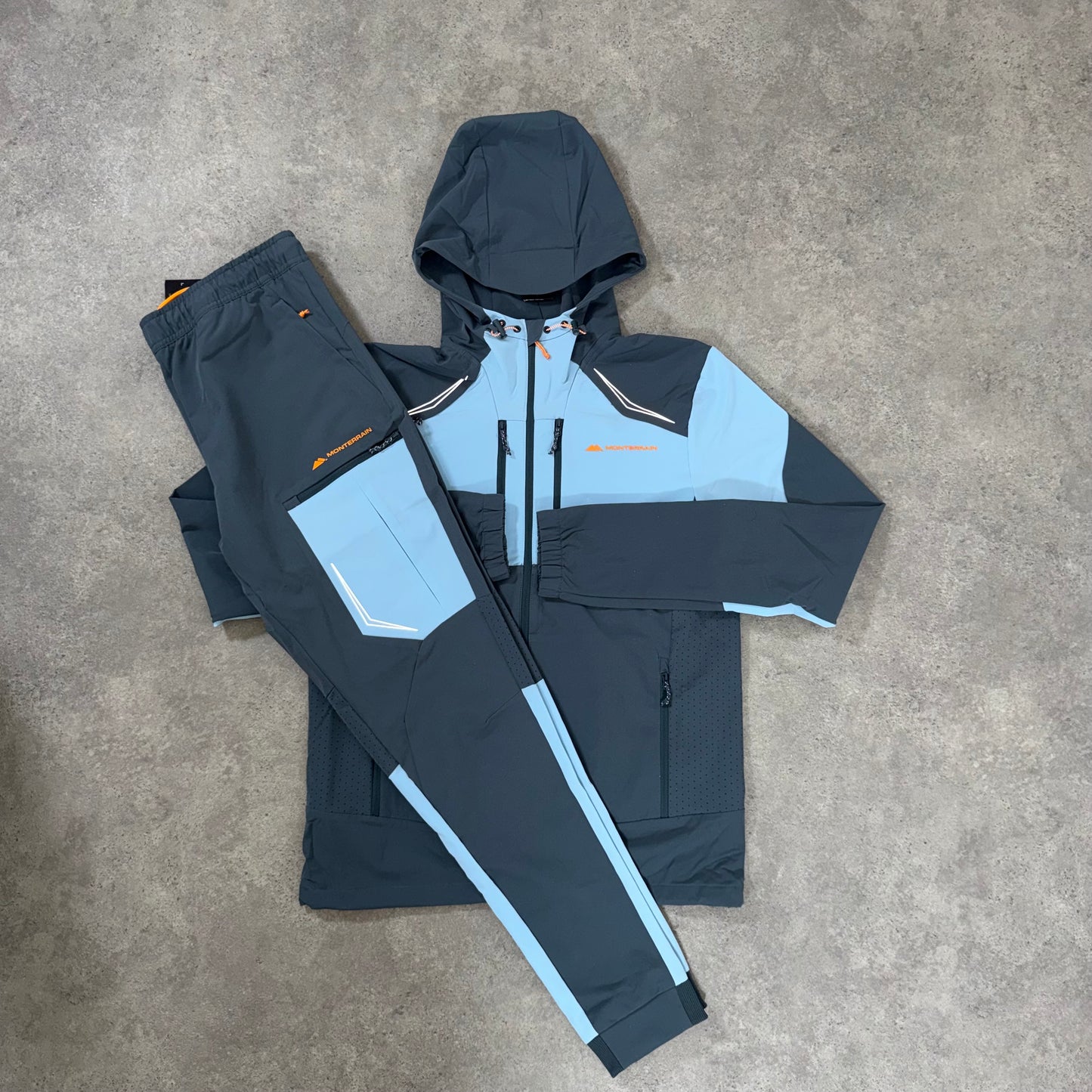MONTERRAIN ORBIT TRACKSUIT (BLUE/ORANGE)