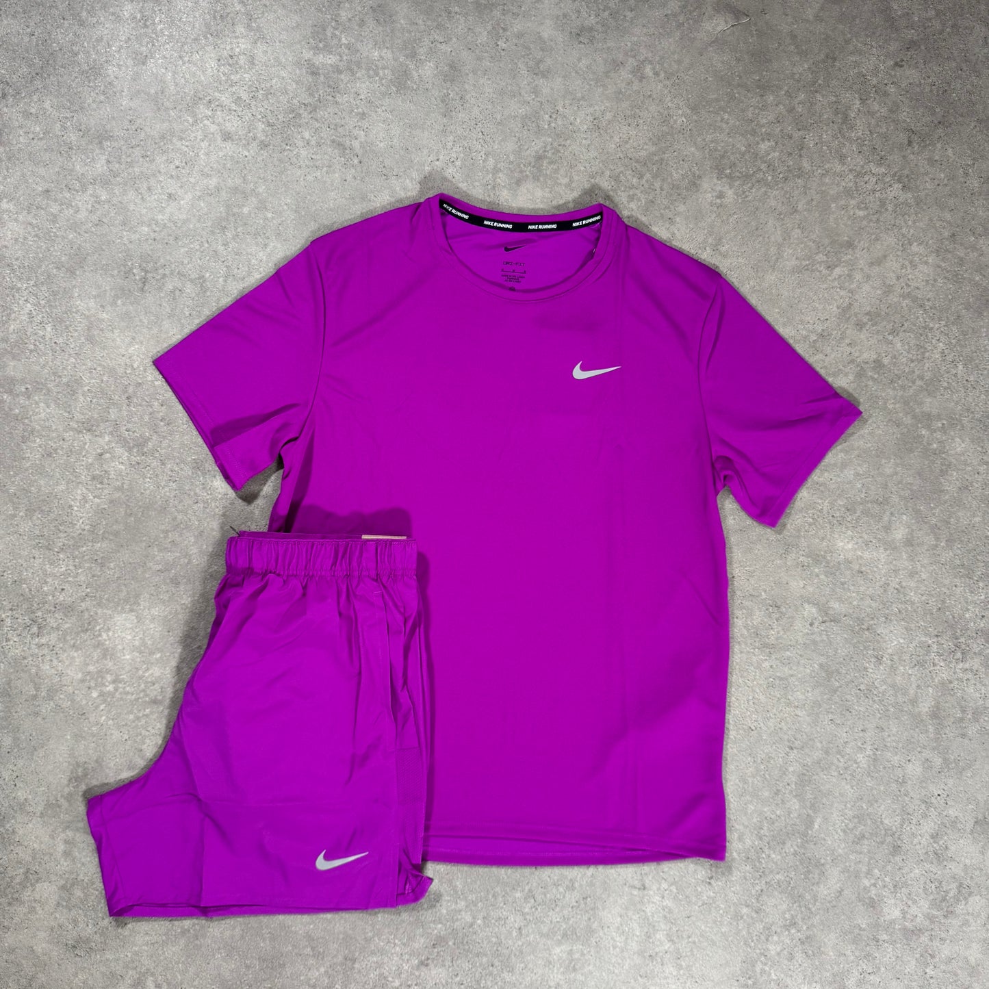 NIKE DRI-FIT UV SHORT SET (GRAPE PURPLE)