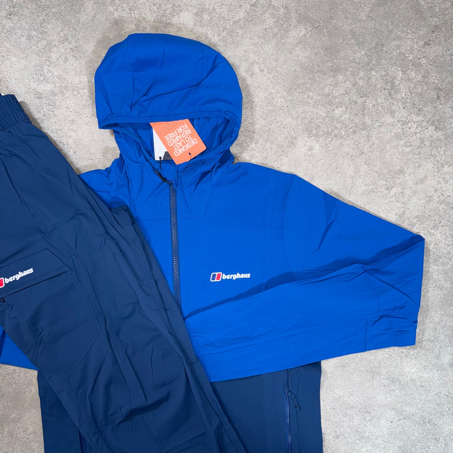 BERGHAUS THERAN WOVEN COLOUR BLOCK TRACKSUIT (BLUE/NAVY)