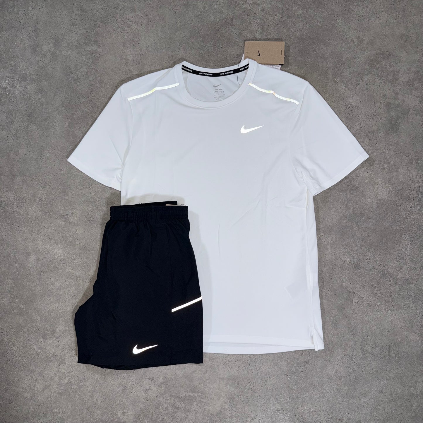 NIKE MILER 4.0 SET (WHITE/BLACK)