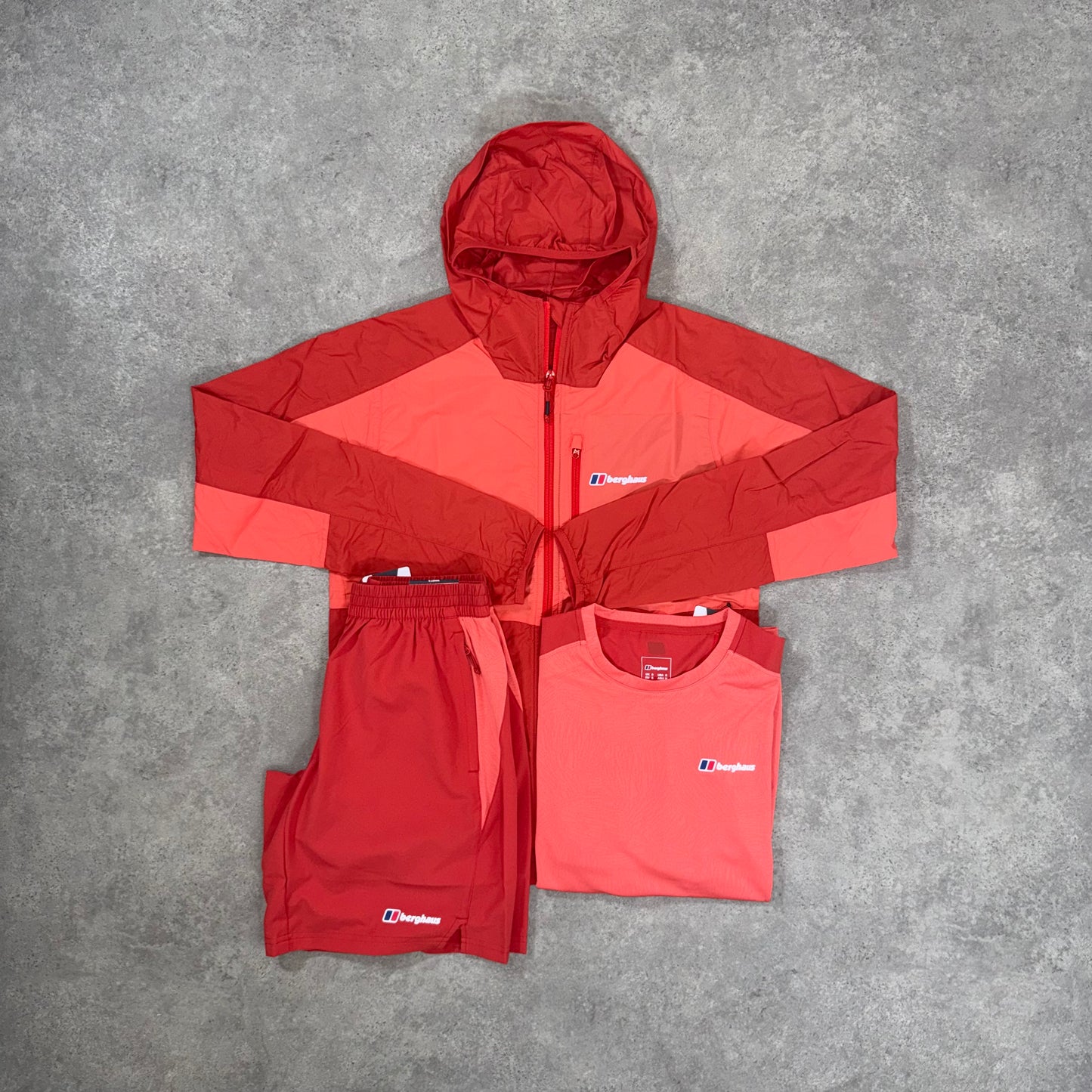 BERGHAUS GLADEFELL PRINT TRI-SET (RED)