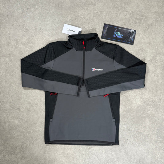 BERGHAUS SLIDEY ZIP TOP (GREY/BLACK)