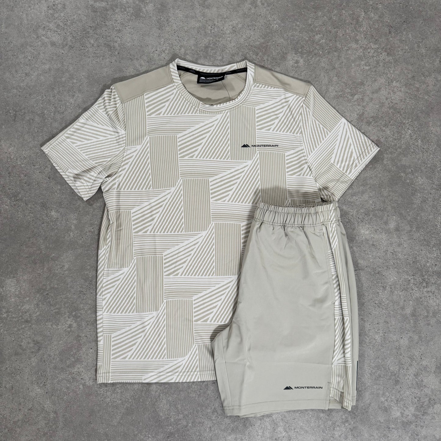 MONTERRAIN THEORY JACQUARD SHORT SET (SILVER BIRCH)