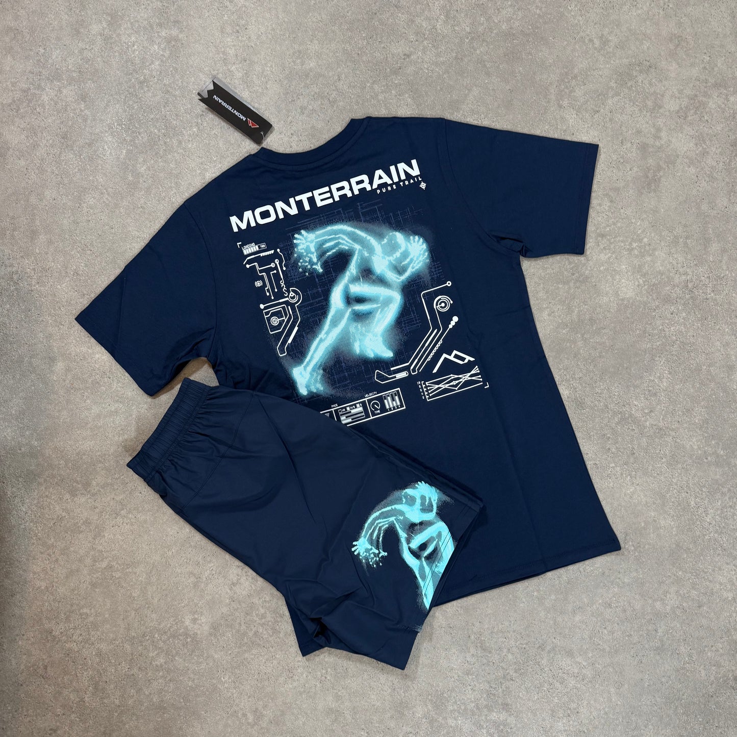 MONTERRAIN ELEVATE SHORT SET (BLUE/NAVY)