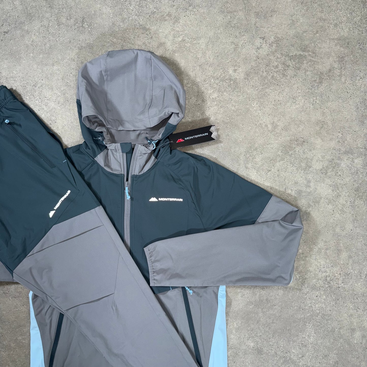 MONTERRAIN VAULT TRACKSUIT (GREY/BLUE)