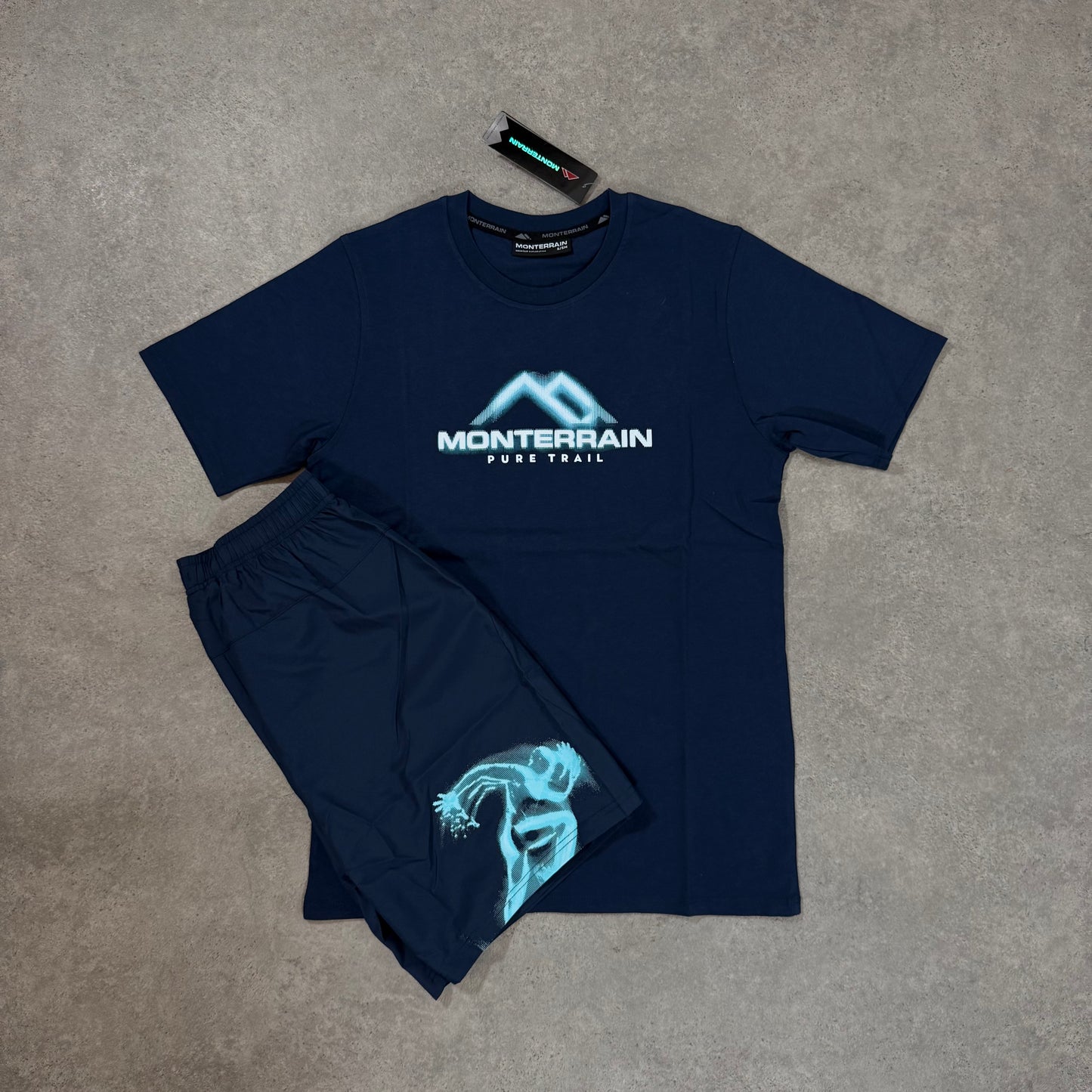 MONTERRAIN ELEVATE SHORT SET (BLUE/NAVY)
