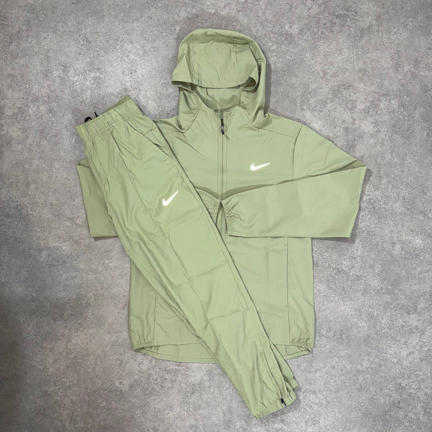 NIKE DRI-FIT TRACKSUIT (OLIVE/SILVER)