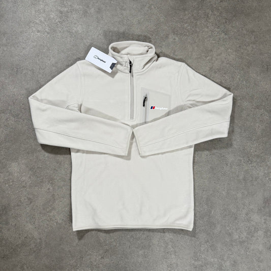 BERGHAUS URBISM POLY 1/4 FLEECE (WHITE/CREAM)
