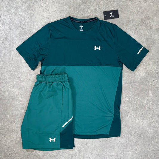 UNDER ARMOUR TECH HYBRID SET (GRASS GREEN)