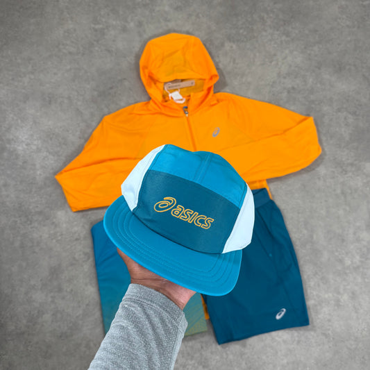 ASICS 5-PANEL CAP (BLUE/YELLOW)