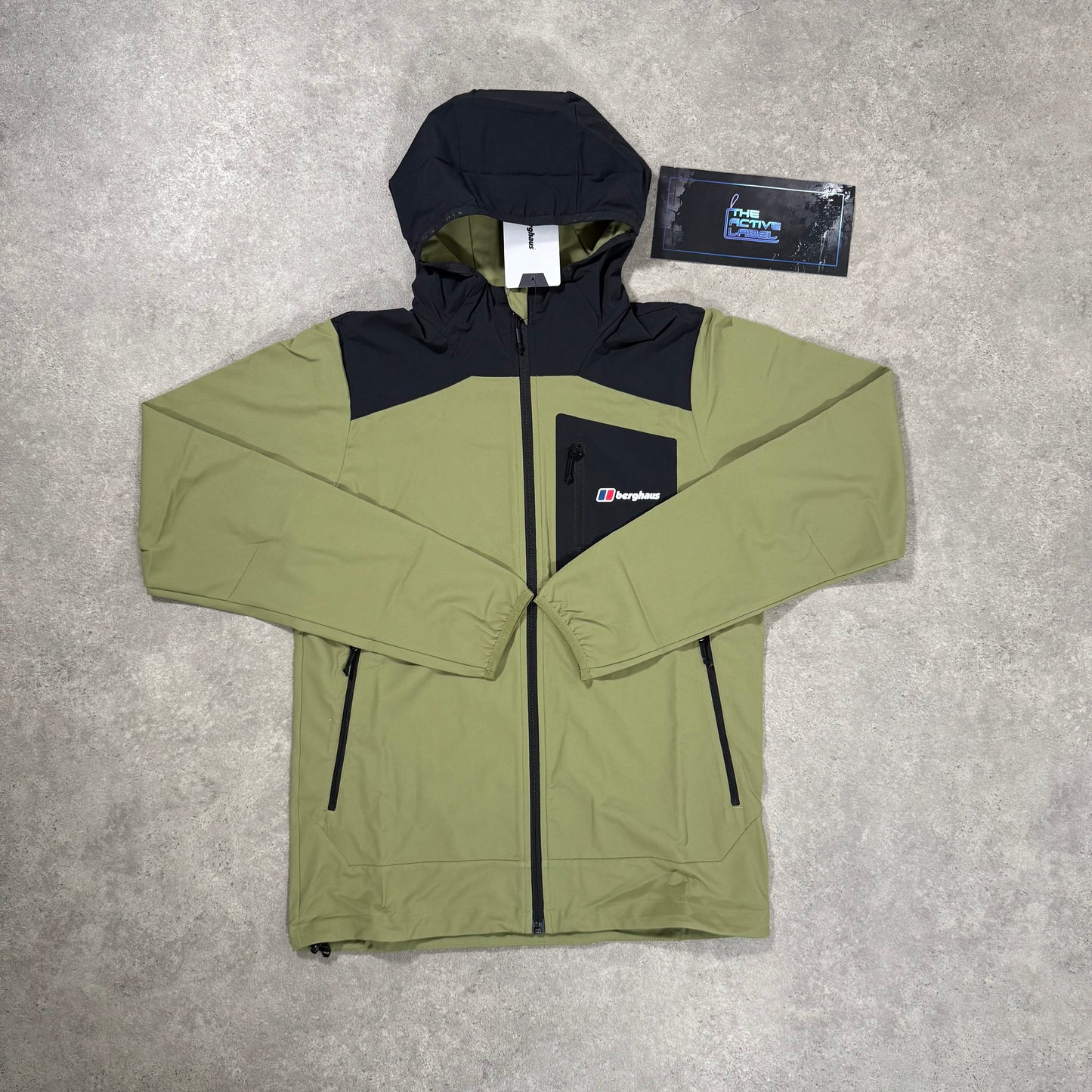 BERGHAUS INTERVALE JACKET (GREEN/BLACK)