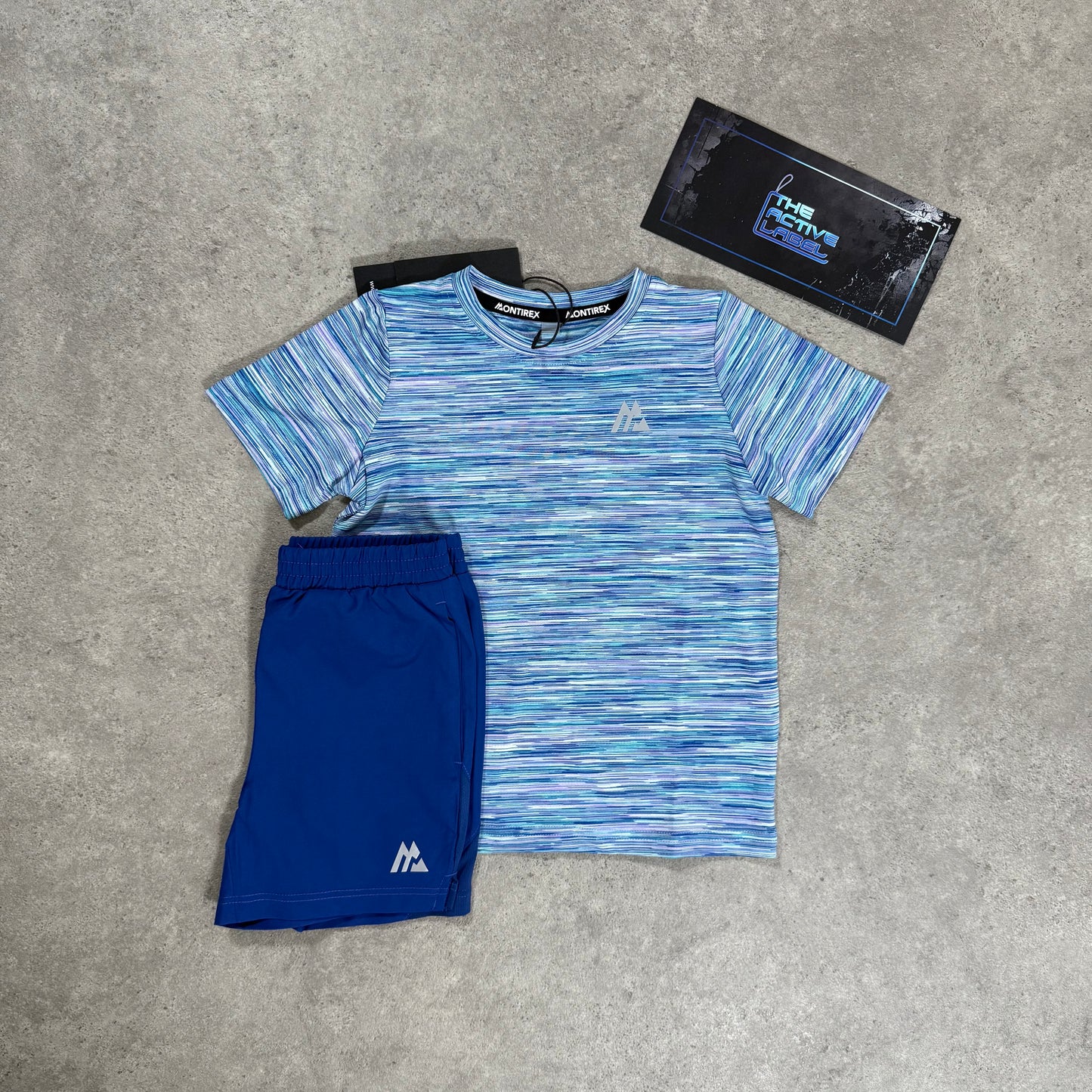 MONTIREX JUNIOR TRAIL SHORT SET (BLUE)