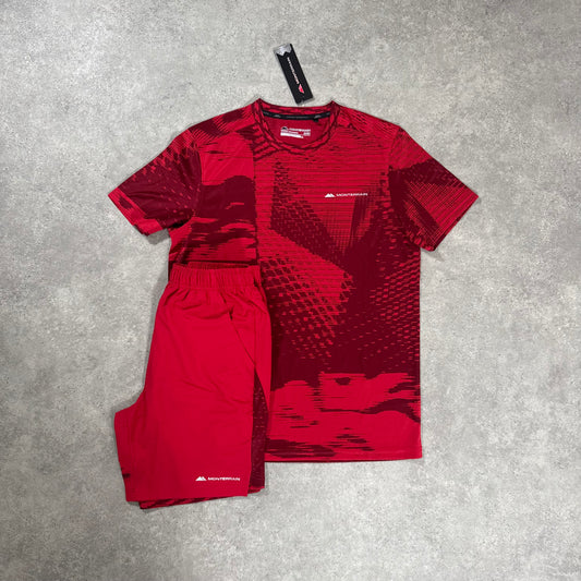 MONTERRAIN DIVIDE SHORT SET (RED)