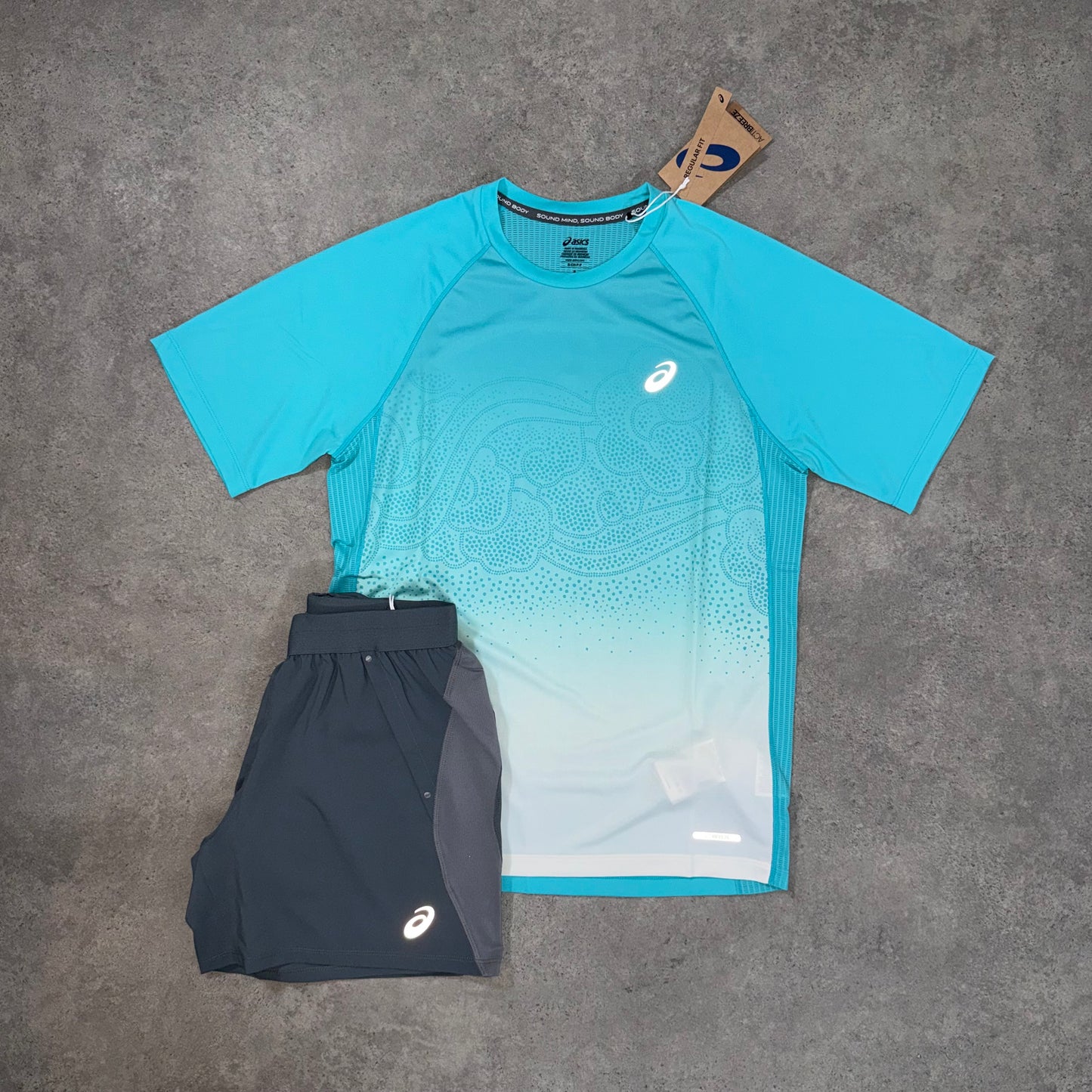 ASICS IBUKI SHORT SET (SEA BLUE)