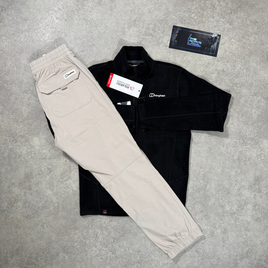 BERGHAUS PRISM EXPLORER FLEECE SET (BEIGE/BLACK)