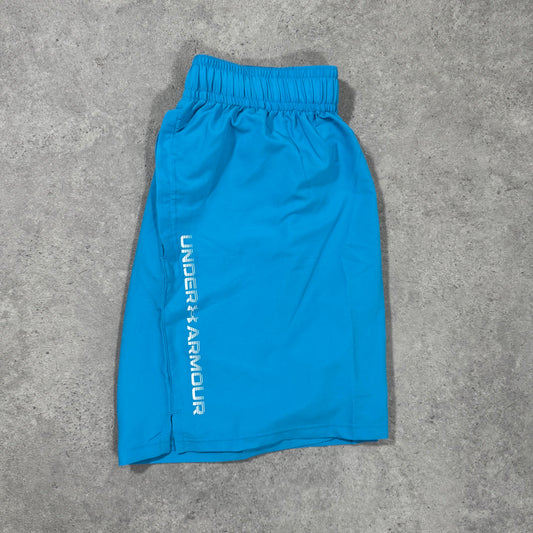 UNDER ARMOUR WORDMARK SHORTS (BLUE)