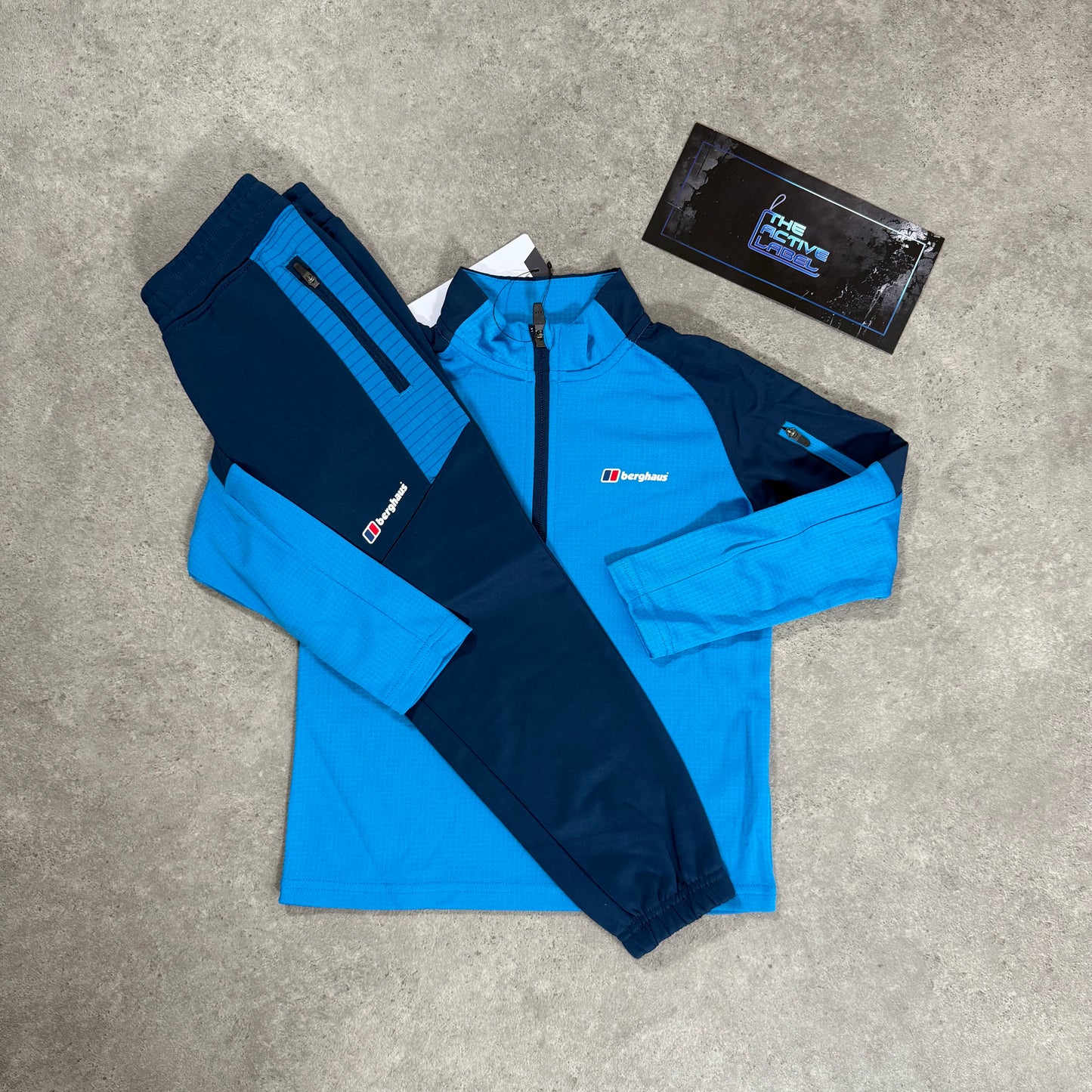 BERGHAUS JUNIOR TREK TRACKSUIT (BLUE/NAVY)