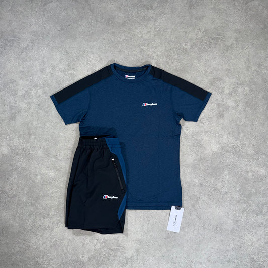 BERGHAUS FARNDALE TECH SHORT SET (BLUE/BLACK)