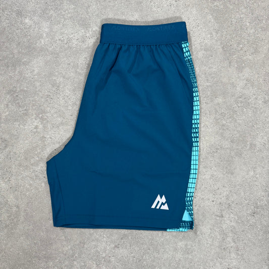MONTIREX PEAK ALL OVER PRINT SHORTS (BLUE)