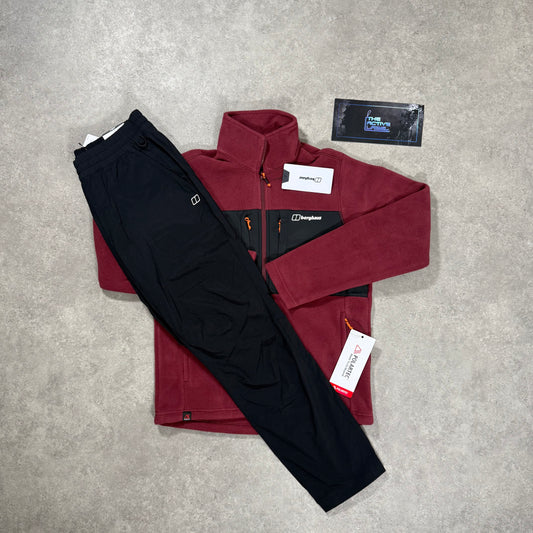 BERGHAUS PRISM GUIDE FLEECE TRACKSUIT (RED/BLACK)