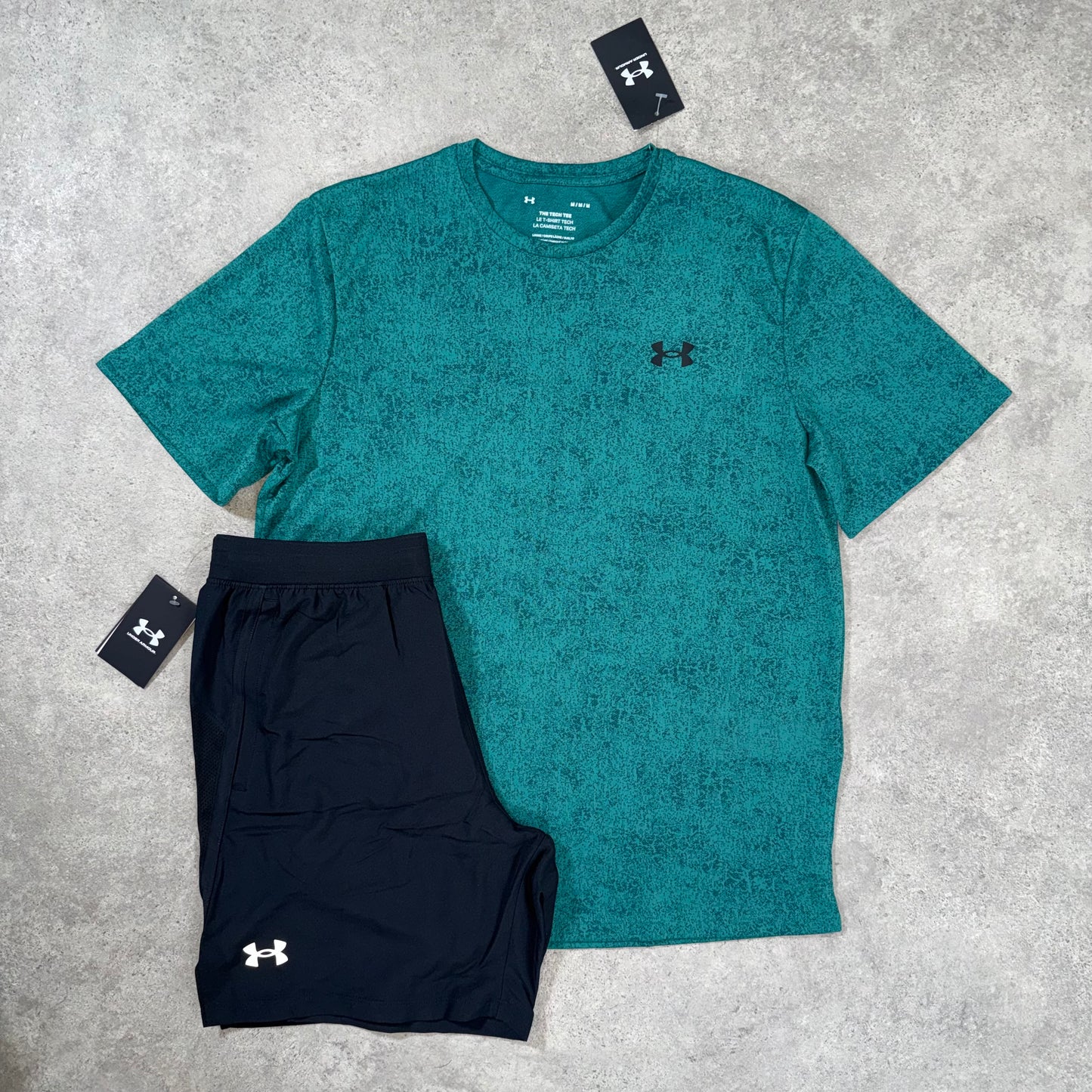 UNDER ARMOUR TECH FOG SET (GREEN/BLACK)