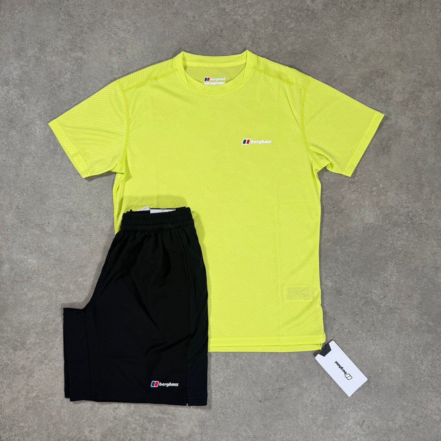 BERGHAUS DAWN TECH SHORT SET (BLACK/FLARE)