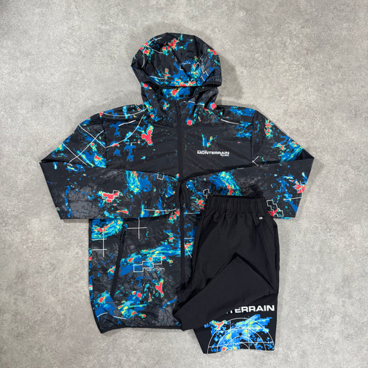 MONTERRAIN FORECAST JACKET SHORT SET (BLUE/BLACK)