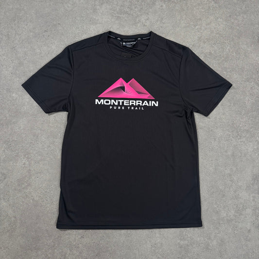 MONTERRAIN PURE TRIAL T-SHIRT (BLACK / PINK)
