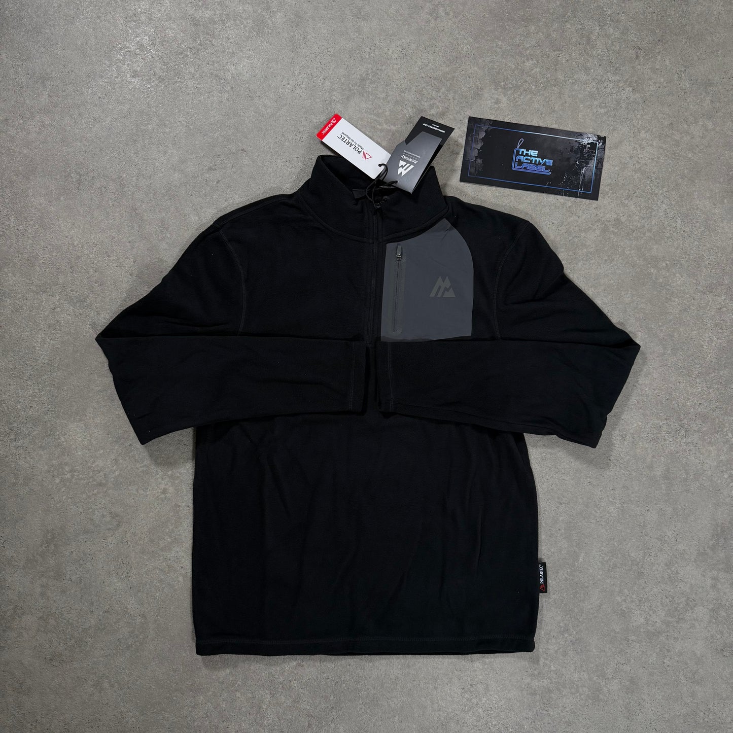 MONTIREX ASCENT POLARTEC FLEECE (BLACK/GREY)