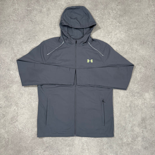 UNDER ARMOUR LAUNCH JACKET (MORPH GREEN/GREY)