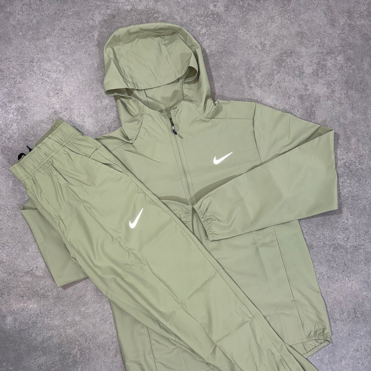 NIKE DRI-FIT TRACKSUIT (OLIVE/SILVER)